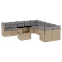 Set de sofás de jardín 11pzas con cojines ratán sintético beige de , Conjuntos de jardín - Ref: Foro24-3266879, Precio: 715,0...