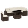 Juego de sofás de jardín 7 piezas con cojines ratán PE marrón de , Conjuntos de jardín - Ref: Foro24-3267313, Precio: 513,45 ...