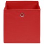 Cajas de almacenaje 10 uds tela no tejida rojo 28x28x28 cm de vidaXL, Cestas para almacenaje - Ref: Foro24-325221, Precio: 40...