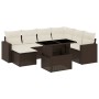 Set sofás de jardín 8 piezas y cojines ratán sintético marrón de , Conjuntos de jardín - Ref: Foro24-3267443, Precio: 559,93 ...