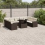 Set de sofás de jardín 10 pzas y cojines ratán sintético marrón de , Conjuntos de jardín - Ref: Foro24-3267483, Precio: 670,5...
