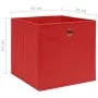Cajas de almacenaje 10 uds tela no tejida rojo 28x28x28 cm de vidaXL, Cestas para almacenaje - Ref: Foro24-325221, Precio: 39...