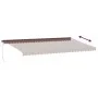 Toldo retráctil manual marrón 600x300 cm de , Toldos - Ref: Foro24-3310221, Precio: 486,43 €, Descuento: %