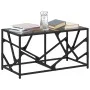 Mesa de centro acero superficie de vidrio negra 78,5x40x41cm de , Mesas de centro - Ref: Foro24-845995, Precio: 52,78 €, Desc...