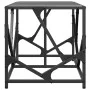 Mesa de centro acero superficie de vidrio negra 78,5x40x41cm de , Mesas de centro - Ref: Foro24-845995, Precio: 52,78 €, Desc...