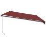 Toldo retráctil manual burdeos 600x350 cm de , Toldos - Ref: Foro24-3215010, Precio: 601,93 €, Descuento: %