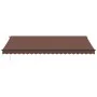 Toldo retráctil manual con luces LED marrón 500x350 cm de , Toldos - Ref: Foro24-3215412, Precio: 503,94 €, Descuento: %