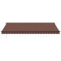 Toldo retráctil manual con luces LED marrón 500x350 cm de , Toldos - Ref: Foro24-3215412, Precio: 529,87 €, Descuento: %