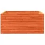 Jardinera de madera maciza pino marrón cera 100x100x46 cm de , Maceteros y jardineras - Ref: Foro24-3282431, Precio: 222,58 €...
