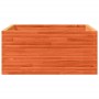 Jardinera de madera maciza pino marrón cera 100x100x46 cm de , Maceteros y jardineras - Ref: Foro24-3282431, Precio: 225,47 €...