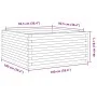 Jardinera de madera maciza pino marrón cera 100x100x46 cm de , Maceteros y jardineras - Ref: Foro24-3282431, Precio: 222,58 €...