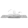 Tumbona de suelo plegable microfibra gris claro de vidaXL, Divanes - Ref: Foro24-325260, Precio: 93,92 €, Descuento: %