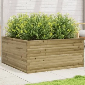 Jardinera de madera de pino impregnada 100x100x46 cm by , Pots and planters - Ref: Foro24-3282433, Price: 199,80 €, Discount: %