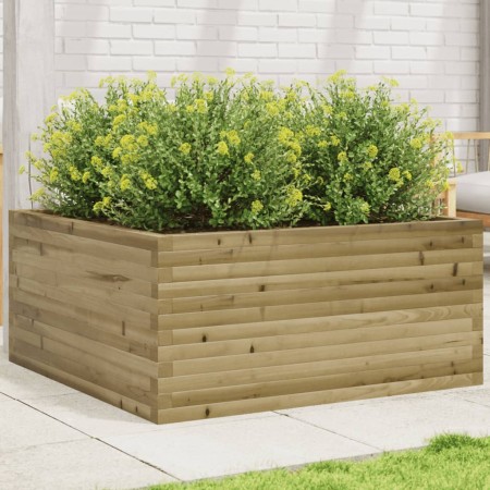 Jardinera de madera de pino impregnada 100x100x46 cm de , Maceteros y jardineras - Ref: Foro24-3282433, Precio: 202,35 €, Des...