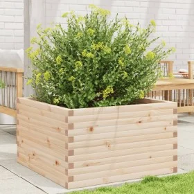 Jardinera de madera maciza de pino 80x80x46 cm de , Maceteros y jardineras - Ref: Foro24-3282419, Precio: 151,26 €, Descuento: %