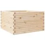 Jardinera de madera maciza de pino 80x80x46 cm de , Maceteros y jardineras - Ref: Foro24-3282419, Precio: 151,26 €, Descuento: %