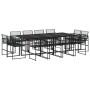 Set de comedor de jardín 13 pzas ratán sintético negro de , Conjuntos de jardín - Ref: Foro24-3295040, Precio: 771,98 €, Desc...