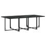Set de comedor de jardín 13 pzas ratán sintético negro de , Conjuntos de jardín - Ref: Foro24-3295040, Precio: 771,98 €, Desc...