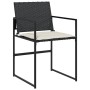 Set de comedor jardín 11 pzas con cojines ratán sintético negro de , Conjuntos de jardín - Ref: Foro24-3295061, Precio: 716,2...