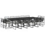 Set comedor de jardín con cojines 15 pzas ratán sintético negro de , Conjuntos de jardín - Ref: Foro24-3295016, Precio: 929,5...