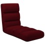 Tumbona de suelo plegable de cuero sintético rojo vino tinto de vidaXL, Divanes - Ref: Foro24-325249, Precio: 139,05 €, Descu...