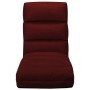 Tumbona de suelo plegable de cuero sintético rojo vino tinto de vidaXL, Divanes - Ref: Foro24-325249, Precio: 139,05 €, Descu...