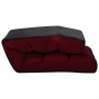 Tumbona de suelo plegable de cuero sintético rojo vino tinto de vidaXL, Divanes - Ref: Foro24-325249, Precio: 139,05 €, Descu...