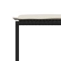 Taburetes de jardín con cojines 4 uds ratán sintético negro de , Otomanas de exterior - Ref: Foro24-4008576, Precio: 91,85 €,...