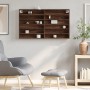 Vitrina de madera de ingeniería marrón roble 100x8,5x58 cm de , Estantes y estanterías - Ref: Foro24-847946, Precio: 49,77 €,...