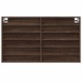 Vitrina de madera de ingeniería marrón roble 100x8,5x58 cm de , Estantes y estanterías - Ref: Foro24-847946, Precio: 49,77 €,...