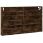Vitrina de madera de ingeniería roble ahumado 100x8,5x58 cm de , Estantes y estanterías - Ref: Foro24-847944, Precio: 46,91 €...