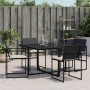 Sillas de jardín con cojines 4 unidades ratán sintético negro de , Sillas de jardín - Ref: Foro24-4008581, Precio: 169,47 €, ...