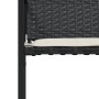 Sillas de jardín con cojines 4 unidades ratán sintético negro de , Sillas de jardín - Ref: Foro24-4008581, Precio: 169,47 €, ...