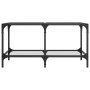 Mesa de centro superficie de vidrio acero 78,5x40x40 cm de , Mesas de centro - Ref: Foro24-845976, Precio: 48,84 €, Descuento: %