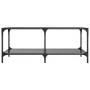 Mesa de centro superficie de vidrio acero negra 98,5x50x40 cm by , Coffee table - Ref: Foro24-845981, Price: 65,03 €, Discoun...