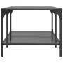 Mesa de centro superficie de vidrio acero negra 98,5x50x40 cm by , Coffee table - Ref: Foro24-845981, Price: 65,03 €, Discoun...