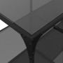 Mesa de centro superficie de vidrio acero negra 98,5x50x40 cm de , Mesas de centro - Ref: Foro24-845981, Precio: 65,88 €, Des...