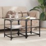 Mesa de centro superficie vidrio 2 uds acero negro 40x40x45 cm de , Mesas de centro - Ref: Foro24-846005, Precio: 56,93 €, De...