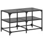 Mesa de centro superficie de vidrio acero negra 78,5x40x45 cm de , Mesas de centro - Ref: Foro24-846011, Precio: 55,39 €, Des...