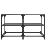 Mesa de centro superficie de vidrio acero negra 78,5x40x45 cm de , Mesas de centro - Ref: Foro24-846011, Precio: 56,07 €, Des...