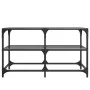 Mesa de centro superficie de vidrio acero negra 78,5x40x45 cm de , Mesas de centro - Ref: Foro24-846011, Precio: 55,39 €, Des...
