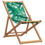 Silla de playa plegable madera maciza de eucalipto y tela hojas de , Sillas de jardín - Ref: Foro24-366566, Precio: 55,95 €, ...