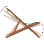 Silla de playa plegable madera maciza de eucalipto y tela hojas de , Sillas de jardín - Ref: Foro24-366566, Precio: 55,95 €, ...