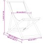 Silla de playa plegable madera maciza de eucalipto y tela hojas de , Sillas de jardín - Ref: Foro24-366566, Precio: 55,95 €, ...