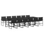 Juego de comedor de jardín 13 pzas con cojines textileno negro de , Conjuntos de jardín - Ref: Foro24-3295077, Precio: 811,50...