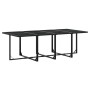 Juego de comedor de jardín 13 pzas con cojines textileno negro de , Conjuntos de jardín - Ref: Foro24-3295080, Precio: 736,44...