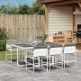 Juego de comedor de jardín 7 pzas con cojines textilene blanco de , Conjuntos de jardín - Ref: Foro24-3295089, Precio: 391,51...