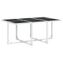 Juego de comedor de jardín 7 pzas con cojines textilene blanco de , Conjuntos de jardín - Ref: Foro24-3295089, Precio: 391,51...
