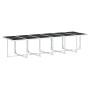 Juego de comedor de jardín 13 pzas con cojines textilene blanco de , Conjuntos de jardín - Ref: Foro24-3295107, Precio: 810,3...