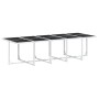 Juego de comedor de jardín 15 pzas con cojines textilene blanco de , Conjuntos de jardín - Ref: Foro24-3295096, Precio: 836,8...